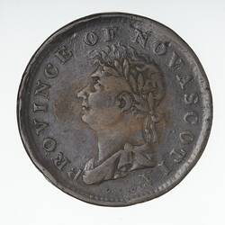 Coin - 1/2 Penny, Nova Scotia, Canada, 1823