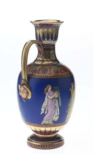 Vase - 'The Nuptials of Paris & Helen', Hill Pottery Company, Burslem, England, 1861-1867.