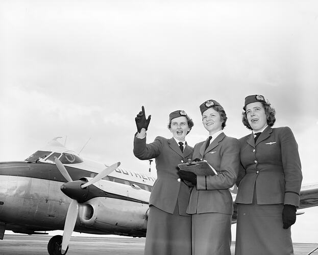 Southern Airlines Ltd, Flight Attendants, Melbourne, Victoria, 1958