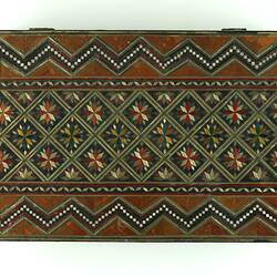Box - Reed & Wood Inlay, Displaced Persons' Camp Craft, Germany, circa 1945-1951