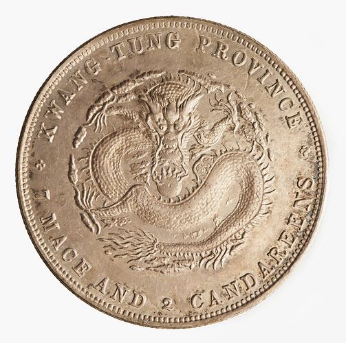 Coin - 1 Dollar, Kwangtung, China, 1890-1908