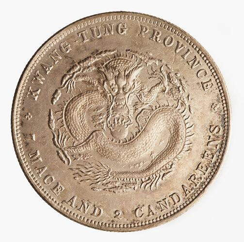 Coin - 1 Dollar, Kwangtung, China, 1890-1908