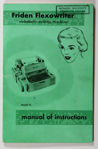 Manual - Friden, Flexowriter, 1960s