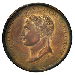 Medal - Portrait of Napoleon Bonaparte (Emperor Napoleon I), France