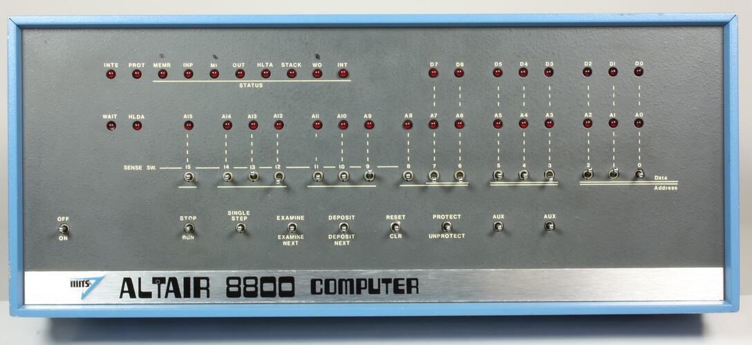 Computer Console - MTS Co., Altair Model 8800, circa 1975