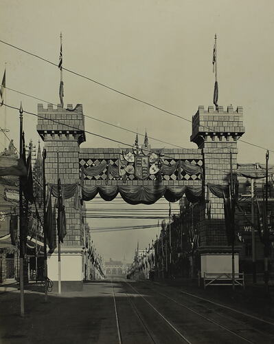 Photograph - Federation Celebrations, 'The Butter Arch, Collins Street', Melbourne, May1901