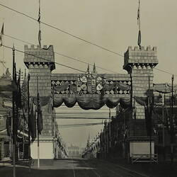 Photograph - Federation Celebrations, 'The Butter Arch, Collins Street', Melbourne, May1901