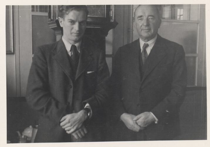 Photograph - Two Men, Kodak Limited, Harrow, United Kingdom, circa 1940s