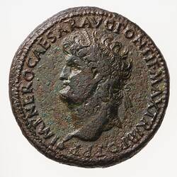 Coin - Sestertius, Emperor Nero, Ancient Roman Empire, circa 66 AD