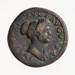 Coin - Dupondius, Emperor Titus for Julia Titi, Ancient Roman Empire, 79-81 AD