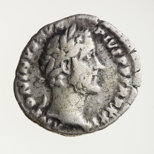Coin - Denarius, Emperor Antoninus Pius, Ancient Roman Empire, 157-158 AD
