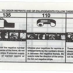 Envelope - Kodak Australasia Pty Ltd, Re-Order Envelope for 135, 110 & 126 Film, 1960-1980