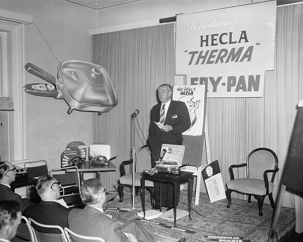 Hecla Electrics, Fry Pan Promotion, Melbourne, 02 Oct 1959