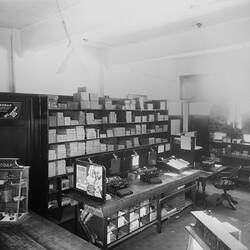 Negative - Kodak Australasia Pty Ltd, Shop Interior, Workspace Perth, Western Australia, 1935