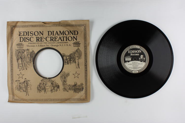 Disc Recording - Edison, Double-Sided, 'Liebestraum (Dream of Love)' and 'Prelude in C Sharp Minor Op. 3', 1924-1929