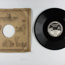 Disc Recording - Edison, Double-Sided, 'Pastorale' and 'Aria From "Pur Decesti"', 1928-1929