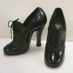 Pair of black shoes.
