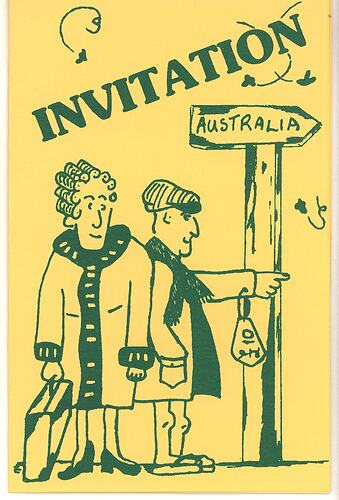 Invitation - 25th Anniversary of Settlement in Australia, John & Barbara Woods, Thomastown, 1982