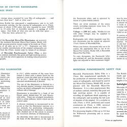 Open booklet with printed text.