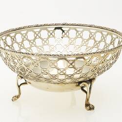 Bowl - Sterling Silver Gilt, Presented to Dame Nellie Melba by Belgian Rose Day Committee, 8 Apr 1915