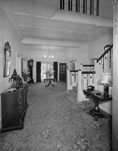 Foyer & Staircase, East Malvern, Victoria, 16 Mar 1960