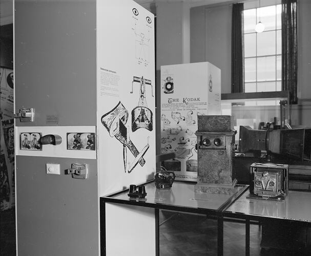 Minolta SRT 101 display, Science Museum, Melbourne, 1977