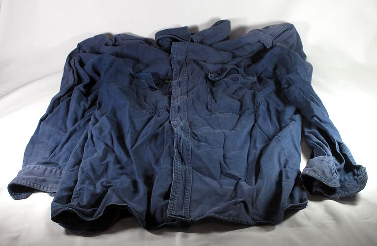Photograph of Shirt - Navy Blue Cotton, Flowerdale, circa 2009
