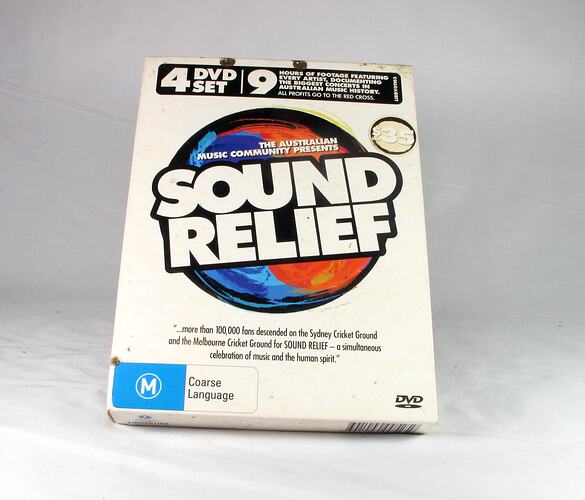 Photograph of Digital Video Disc  - 'Sound Relief', Peter Auty, Flowerdale, 2009