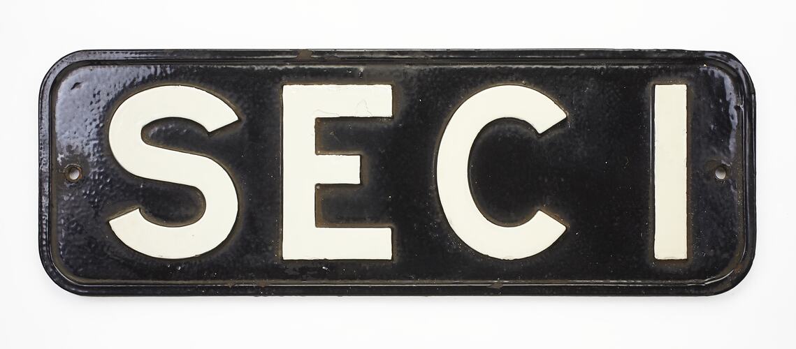 Locomotive Number Plate - SEC 1