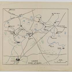 Map Set - Waterloo Campaign, 1815, Dispatched to 4th Australian Division, Mar 1919