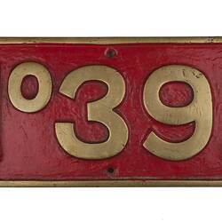Locomotive Number Plate - Queensland Railways, PB Class, 1902