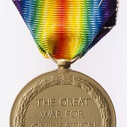 Medal - Victory Medal 1914-1919, Specimen, Great Britain, 1919 - Reverse