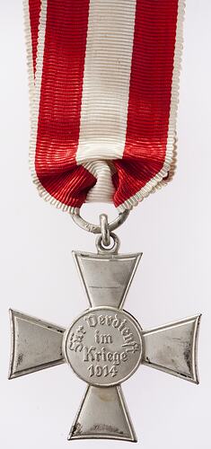 Medal - Hanseatic War Merit Cross, Hamburg, Germany, 1914-1918 - Reverse