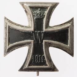 Medal - iron Cross 1914, First Class, Silver, Pin Back, Germany, 1914 - Obverse