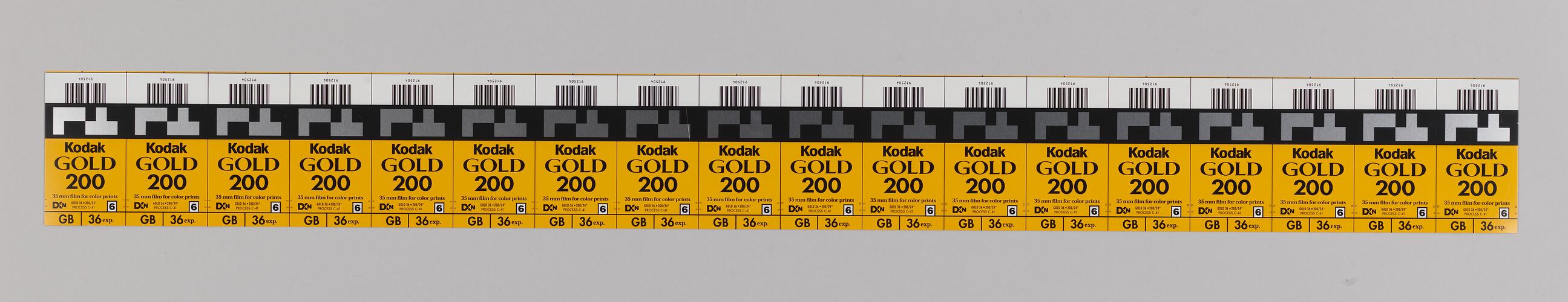 Film Cassette Sheet - Kodak Australasia Pty Ltd, Kodak Gold 200, circa 1980-2000