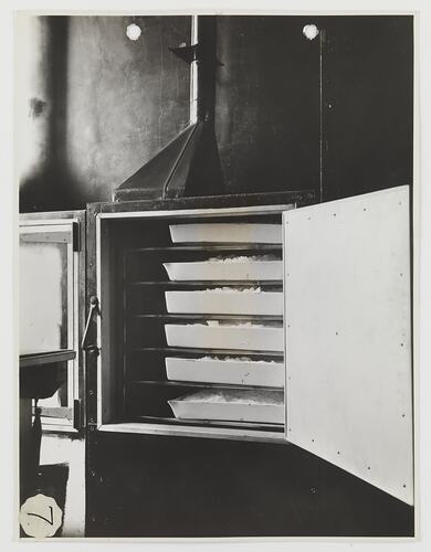 Kodak Australasia Pty Ltd, Nitrate Drying Cabinet, Silver Nitrate Dept, Abbotsford, circa 1940s