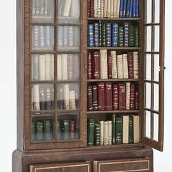 Book Case - Library, Dolls' House, 'Pendle Hall', 1940s