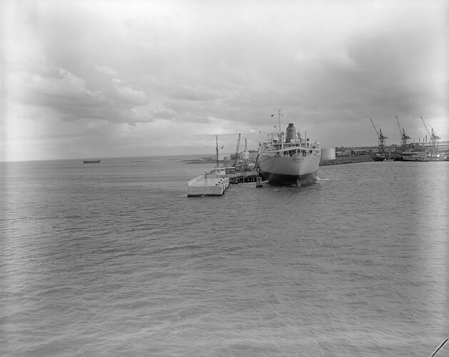 Australian National Line, Cargo Ship, Port Phillip, Victoria, Aug 1958