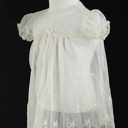 Dress - Infant's, Darvi Junior, 'Fine Babywear', White Nylon, circa 1952-1958