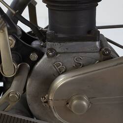 Motor cycle engine detail.