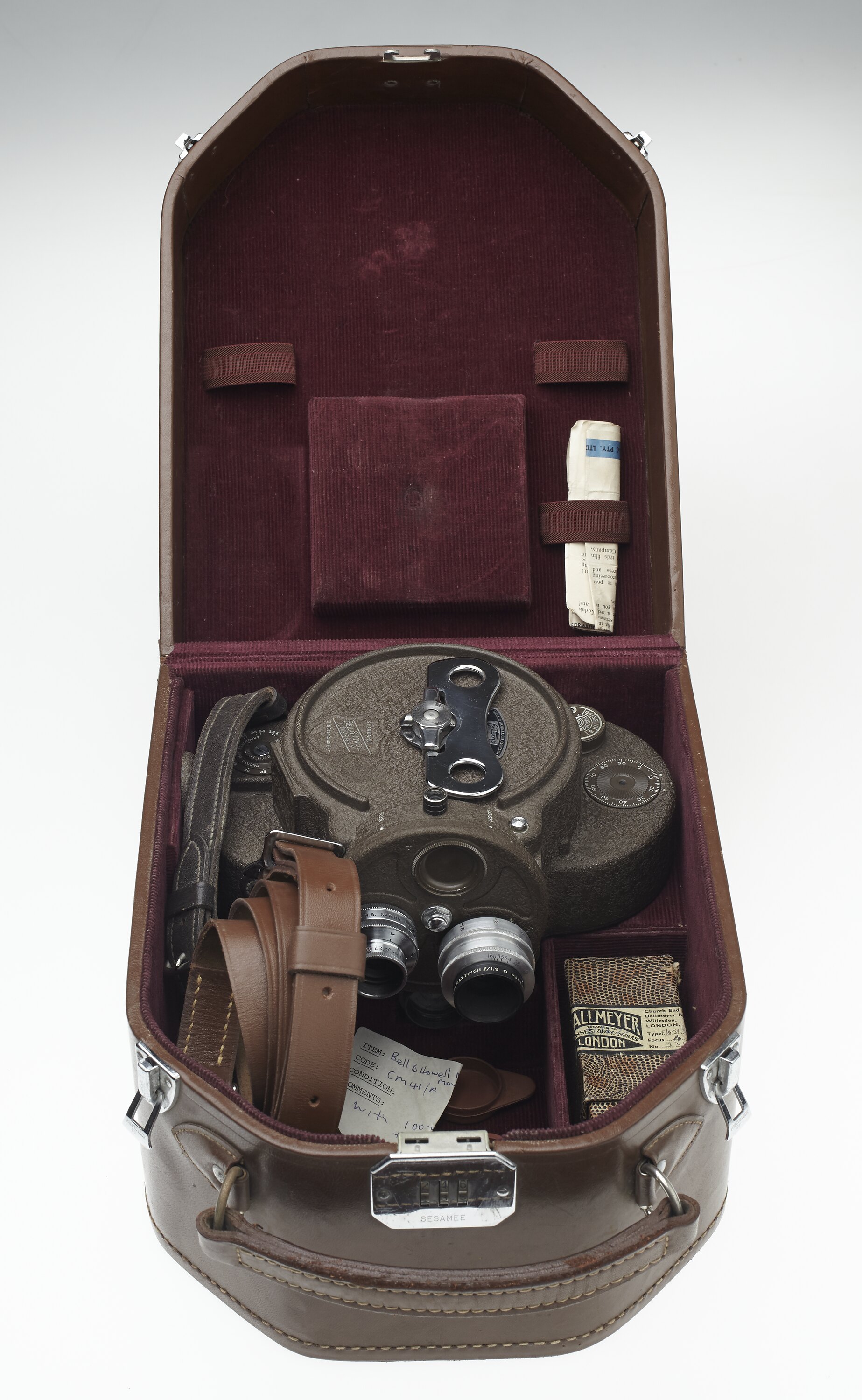 Movie Camera - Bell & Howell, 'Filmo' Model 70-DA, Chicago, circa 