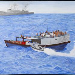 Painting - Watercolour, 'SIEV IV: Children Overboard', Saif Shamkhi, 2014
