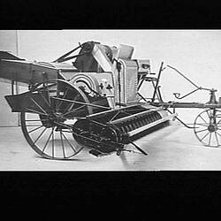 Photograph - H.V. McKay Massey Harris, 8 ft. Sunlight Header Harvester, Sunshine, Victoria, Nov 1932
