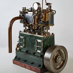 Steam Engine Model - Vertical Compound, High Speed (Sectioned), circa 1936