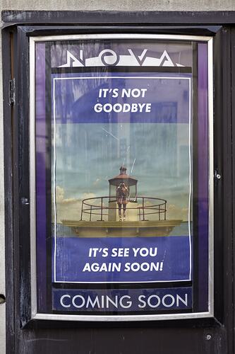 Poster, 'It's Not Goodbye...', Cinema Nova, Carlton, Jul 2020