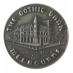 Medal - Gothic Bank, ANZ Numismatic Society, Victoria, Australia, 1975