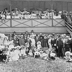 Negative - Opening of the Railway Line to Burrumbeet Racecourse, Victoria, 1904