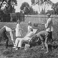 Negative - 'They Put the Plot into Execution', Katoomba, New South Wales, circa 1915