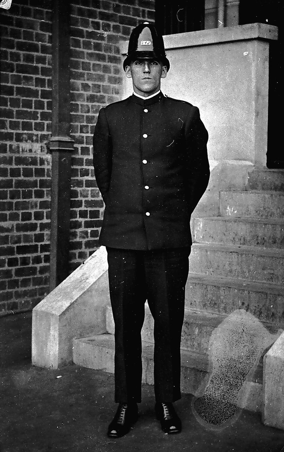 Negative - Policeman in Uniform, Melbourne, Victoria, 1926