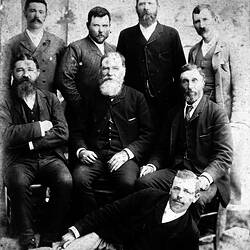 Negative - Officers of the Legislative Assembly, Morwell, Victoria, 1892